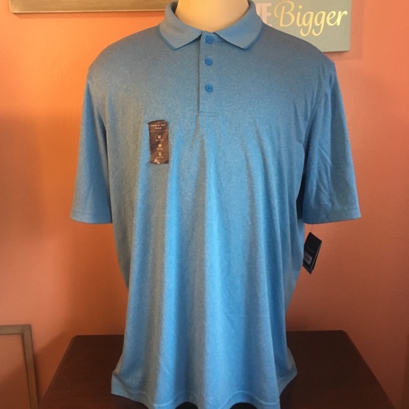 croft & barrow Other - Men’s Croft&Barrow Carolina Blue Polo Sz xxl NWT